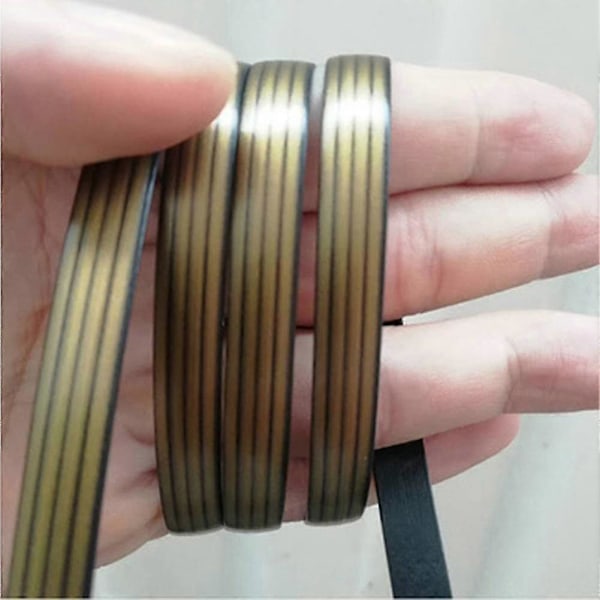 32m Reparasjonssett for Utemøbler i Høyfast Plast Rattan Vikker Flat Bærbar Ny (FMY) Gold