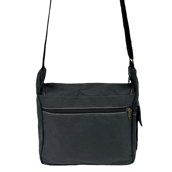 Axelväska, canvas Svart one size Black
