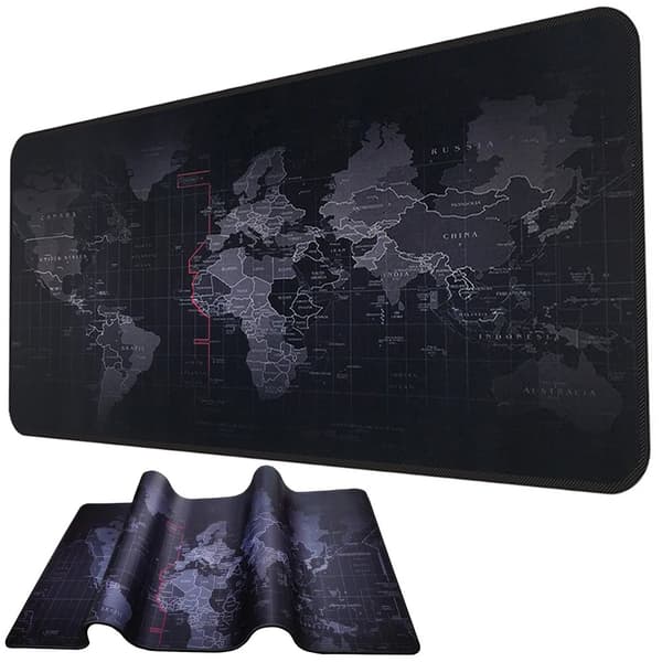 Musematte Verdenskart - 90x40 cm - Gaming