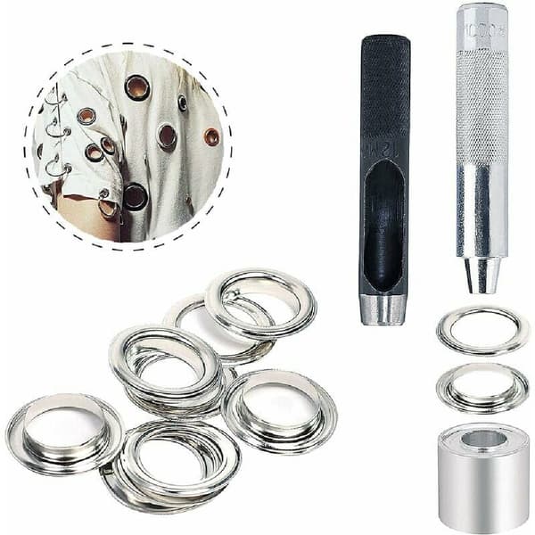 Maljesett 12 mm metallmaljesett 100 sett maljesett maljer
