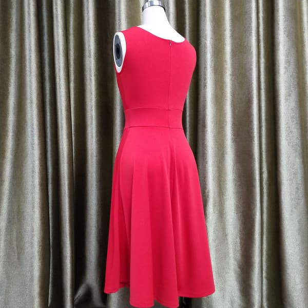 Retro Rockabilly -mekot naisille dark red XXL