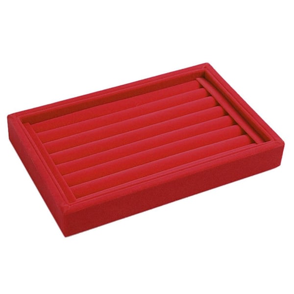 Ring opbevaring fuzzy box - Flere farver Röd Red