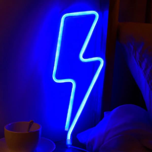LED-lampe / nattlys Neon - Regnbue Flerfarget 3