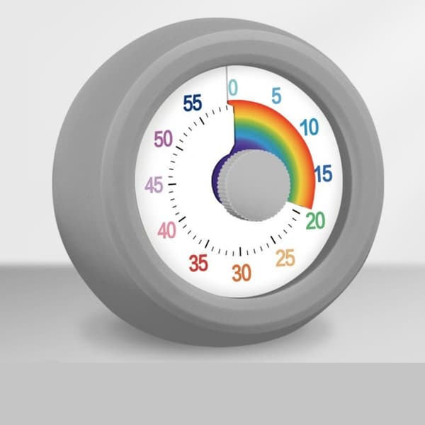 Visuell kökstimer med tecknad design, 60-minuters rund timer, ultratyst, nedräkningstimer för matlagning Style6