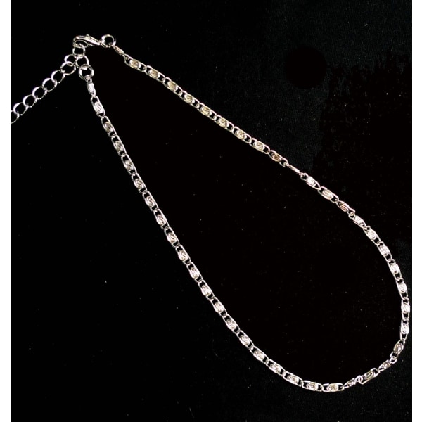 Ankellänk 25cm+5cm Förlängning Silverpläterad