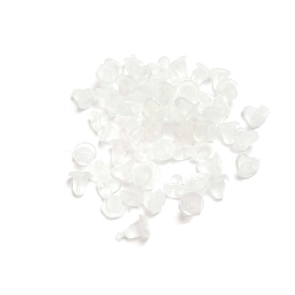 Bakstycken för örhängen av plast 20-pack