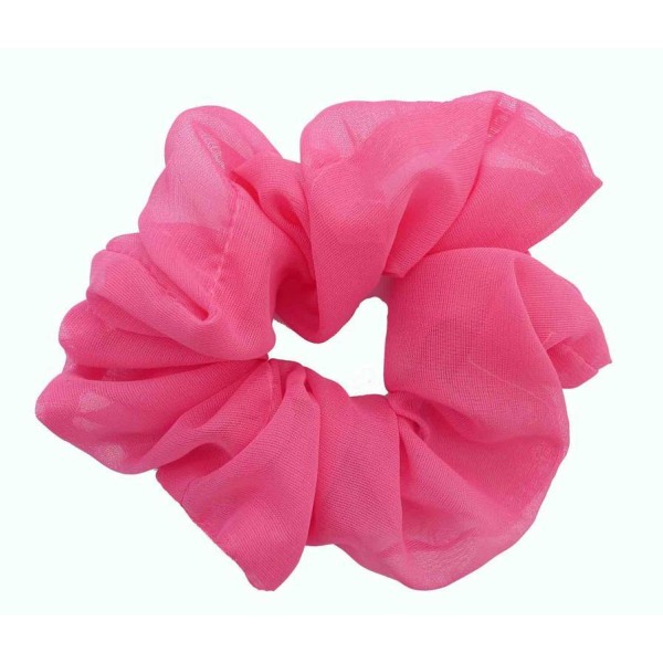 Scrunchie rosa chiffong