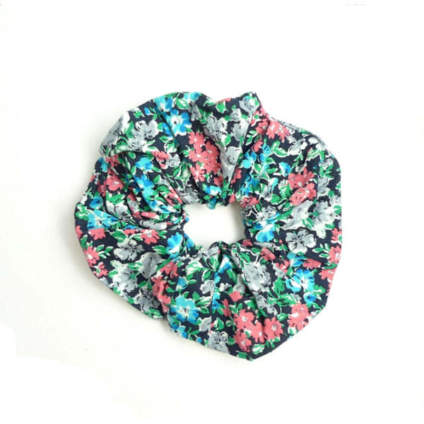 Stor Blommig Scrunchie