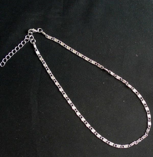 Ankellänk 22cm+5cm Förlängning Silverpläterad