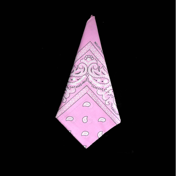 Bandana Paisleymönster Ljusrosa