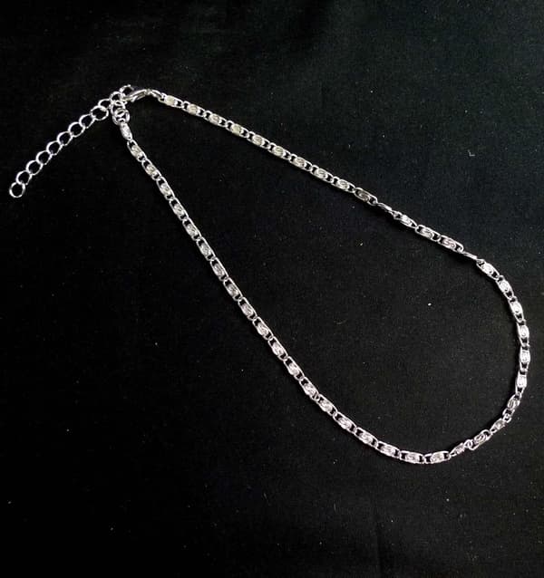 Ankellänk 22cm+5cm Förlängning Silverpläterad