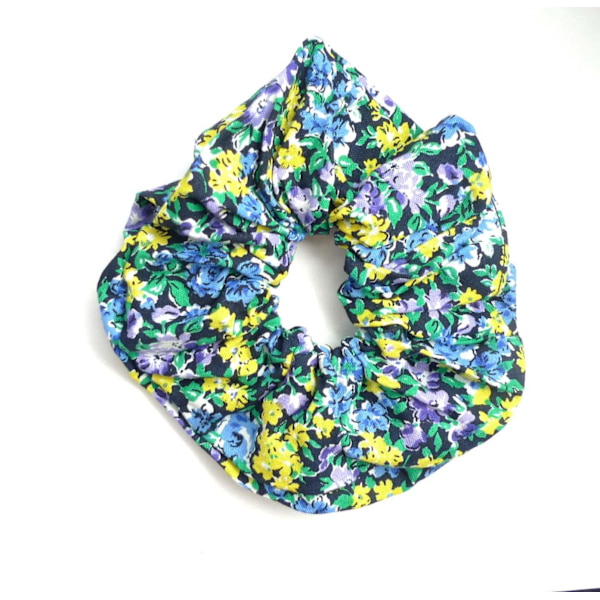 Stor Blommig Scrunchie