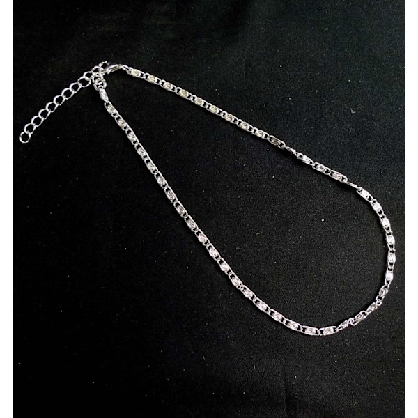 Ankellänk 25cm+5cm Förlängning Silverpläterad