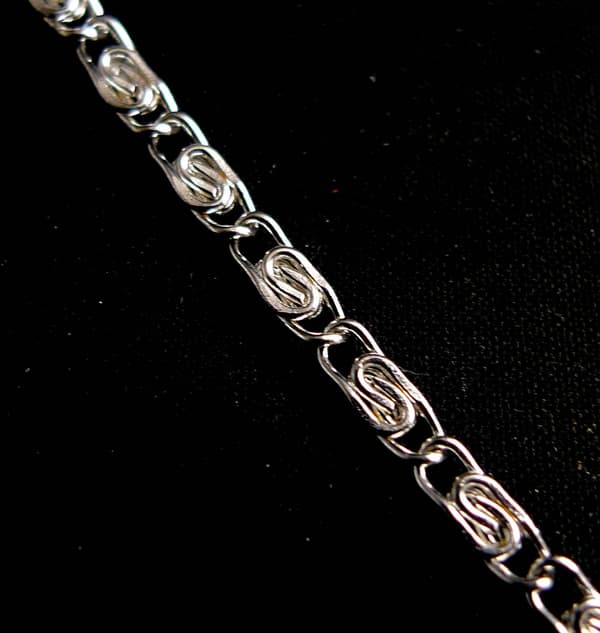 Ankellänk 22cm+5cm Förlängning Silverpläterad