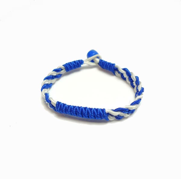 Blåvitt Armband