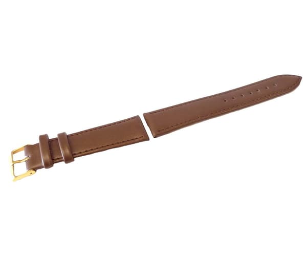 Klockarmband pu-läder Brunt 20mm