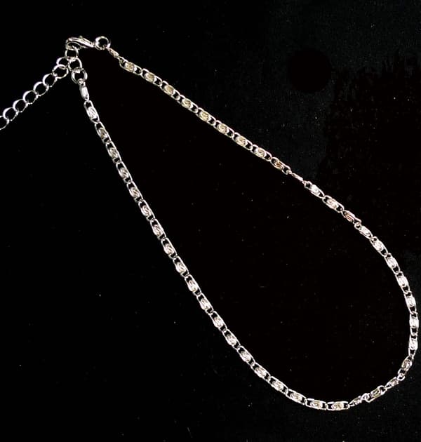 Ankellänk 22cm+5cm Förlängning Silverpläterad