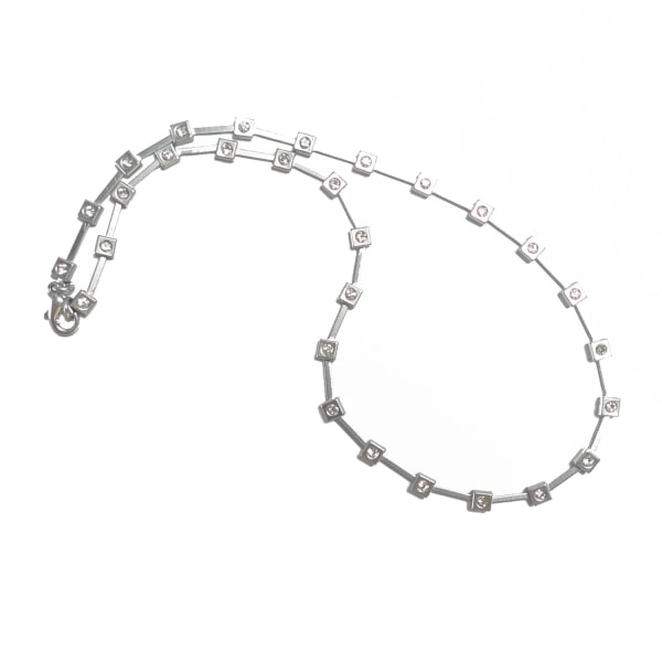 Silverpläterat halsband 40 cm