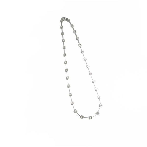 Silverpläterat halsband 40 cm