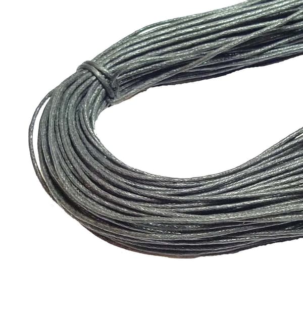 Svart cord 1,5mm 9 meter