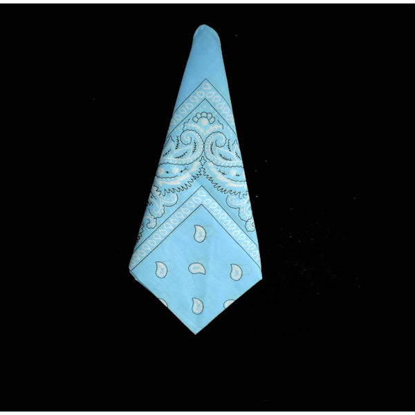 Bandana Paisleymönster Ljusblå