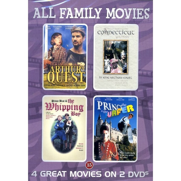 4 familjefilmer på 2 DVD