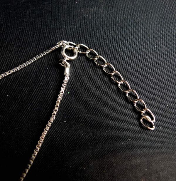 Silverpläterad Ankellänk 24cm + förlängning 4cm