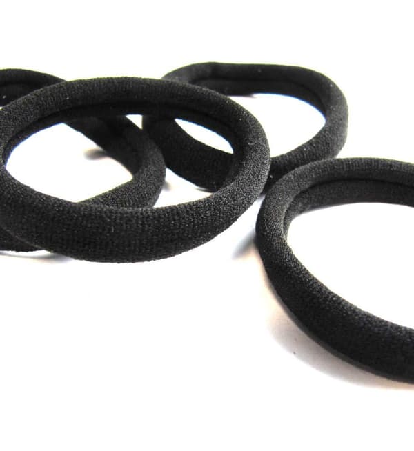 Hårsnoddar Svart 4-Pack