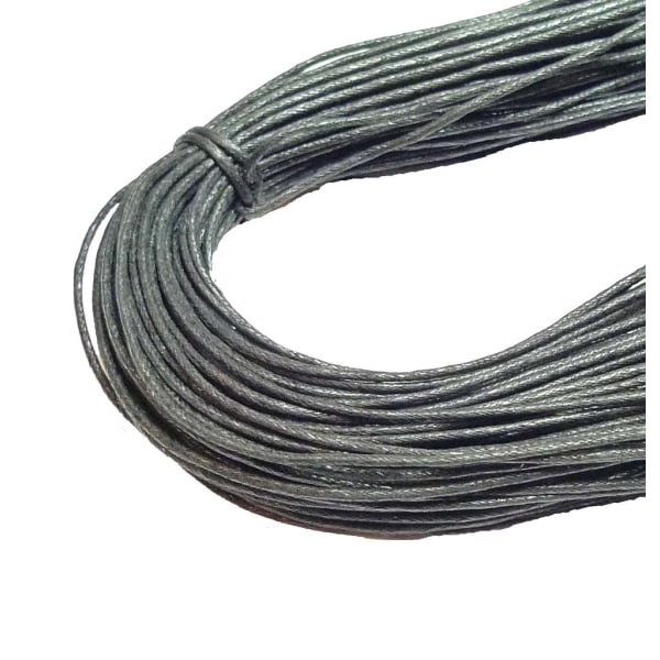 Svart cord 1,5mm 8 meter