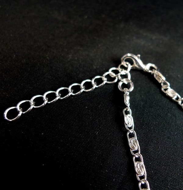 Ankellänk 22cm+5cm Förlängning Silverpläterad