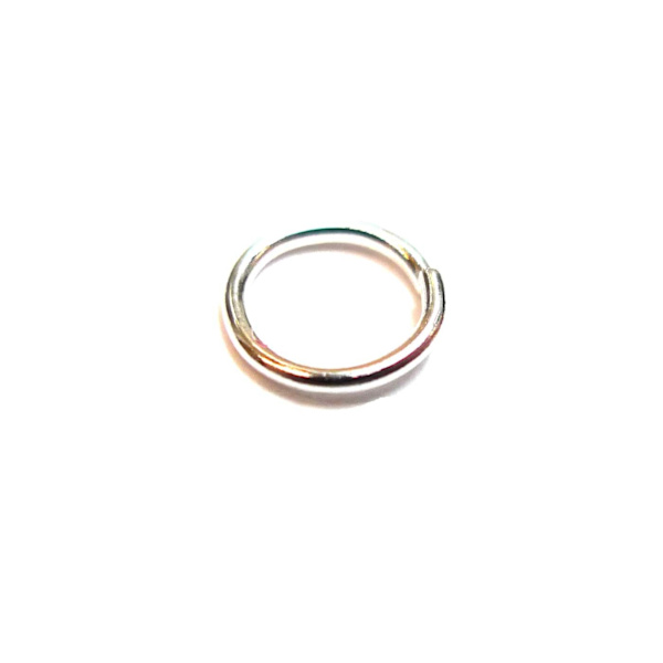 Silverpläterade Ringöglor 6mm 10-pack
