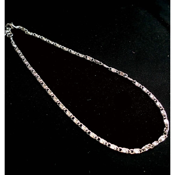 Ankellänk 30cm+5cm Förlängning Silverpläterad X-tra Lång