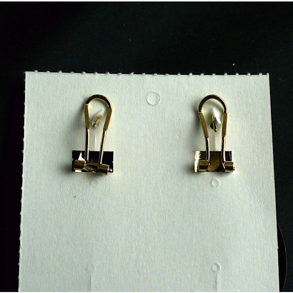 Clipsörhängen Svart/guld