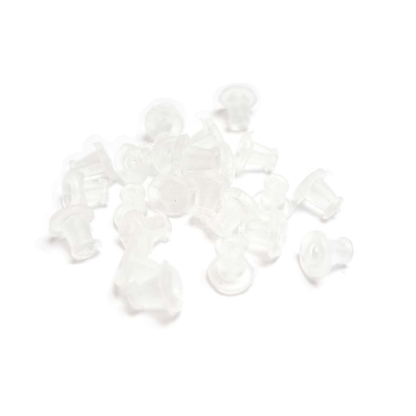 Bakstycken för örhängen av latex 10-pack