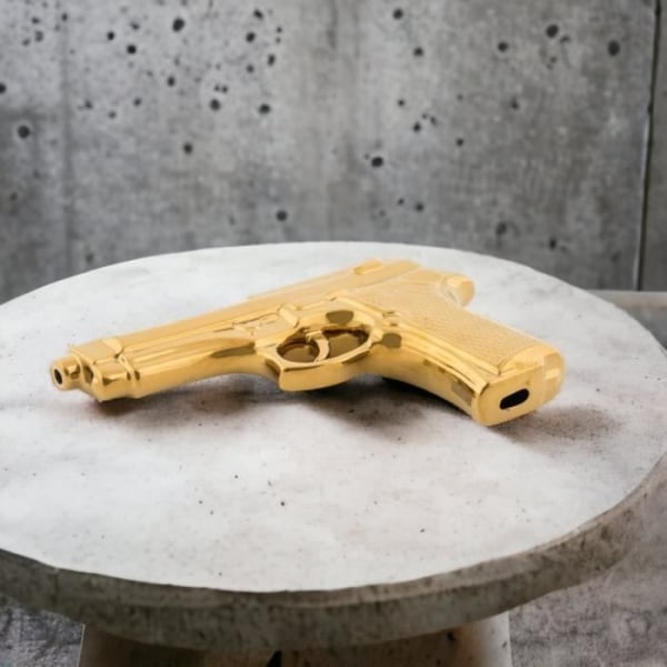 LA MIA PISTOLA I PORCELLANA LIMITED GOLD EDITION SELETTI ART. 10414