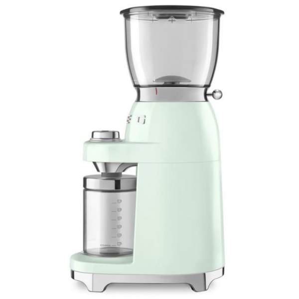 Smeg kaffekvarn - CGF01PGEU - Vattengrön - 350g - 150W - 30 malningsmöjligheter vatten grönt