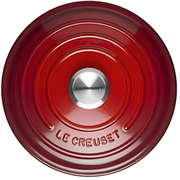 Le Creuset 21180300602430 Signature Shallow Casserole, Gjutjärn, Körsbär, 30 cm