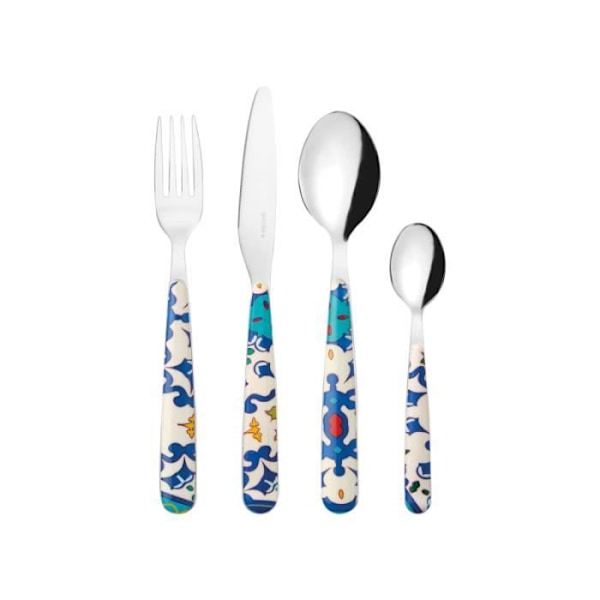 GUZZINI Flower&Citron 24-delat bestickset Mediterranean Blue