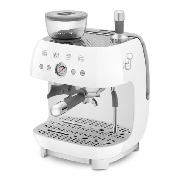Vit 50-tals Expresso kombinerad kaffemaskin - Smeg