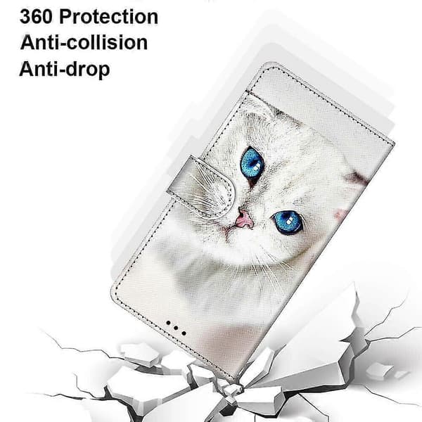 Fodral för iPhone 12 Vit Katt Mobilfodral