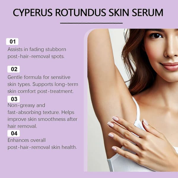Cyperus Rotundus Hudserum, Plejeessens efter hårfjerning (30 ml) A