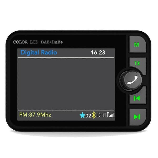Bil DAB Bil Bluetooth MP3 Digitalradio Grafisk display Farveskærm Biltilbehør