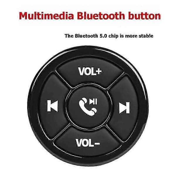 Trådløs mediekontrollknapp for bilratt musikkspiller Bluetooth lydkontroll for Android