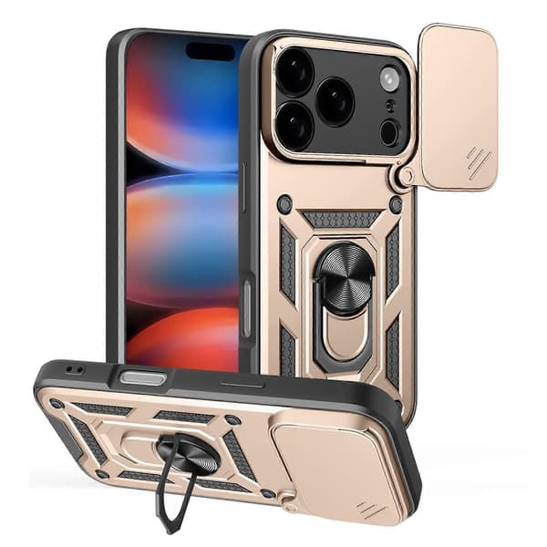 Skjutbart kameraskydd Design TPU+PC Telefonfodral (För iPhone 17 Pro)