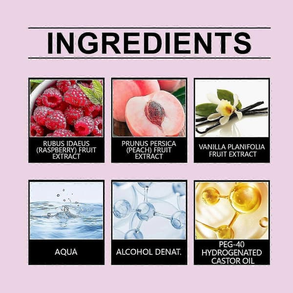 Persika Vanilj Eau de Toilette, Långvarig Fräsch Charmig Icke-fet Doft, 10ml