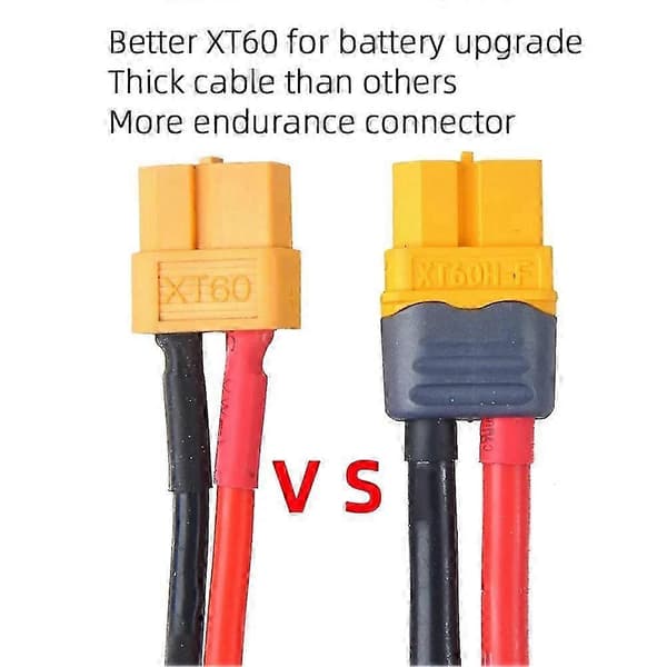 XT60 hanstik forlængerkabel med lighterstik 10FT 14AWG biloplader og XT60 adapterkabel