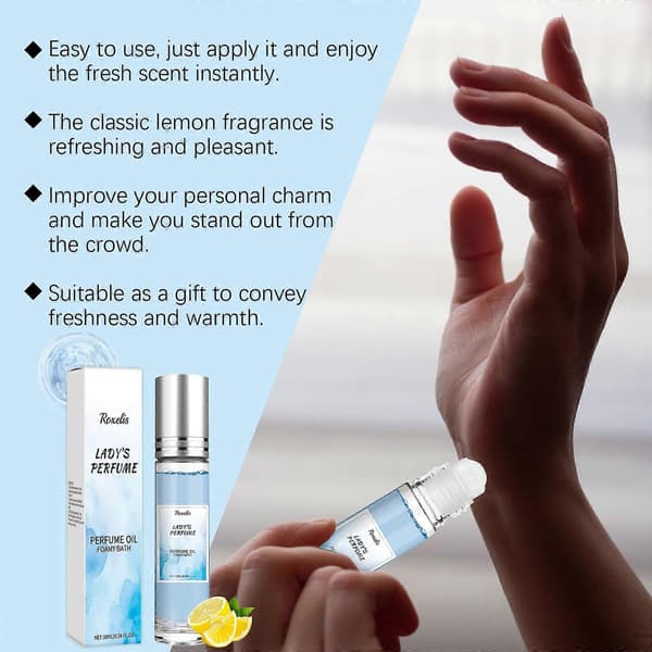 Fresh Blue Parfyme, Langvarig Lett Duft for Par, 10 ml Duft