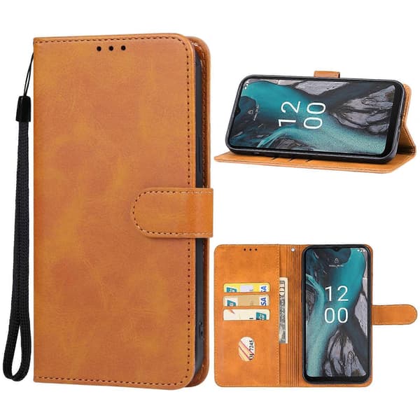 Til Nokia C22 Læder Telefoncover (Brun)