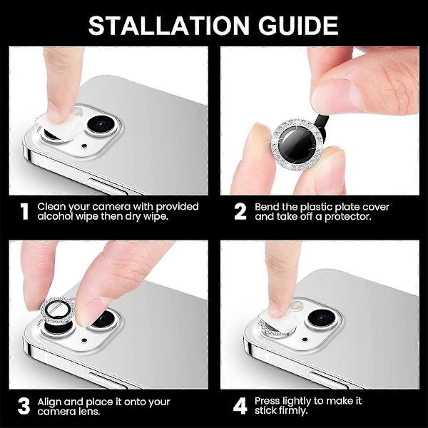 Kameraskydd för iPhone 16 (Stil L)