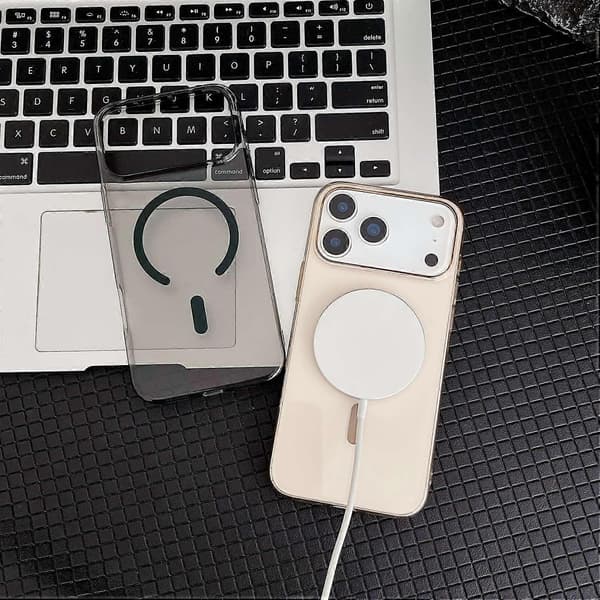 Til iPhone 17 Pro Max Krystallklar Deksel Kompatibel med MagSafe Hardt PC-telefondeksel